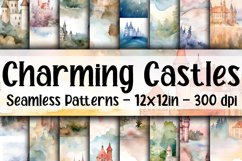 Charming Castles Digital Papers - Seamless Patterns Product Image 1