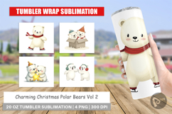 Tumbler Charming Polar Bears Product Image 1