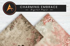 Charming Embrace Digital Paper Product Image 1