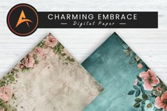 Charming Embrace Digital Paper Product Image 1