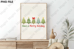 Charming Holiday Trees PNG Product Image 3