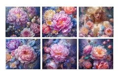 Tumbler Sublimation Designs with Peonies Product Image 2