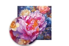 Tumbler Sublimation Designs with Peonies Product Image 3