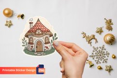 Watercolor Charming Retro Fairy House Sticker Product Image 1