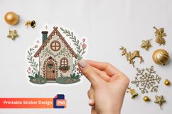 Charming Retro Fairy House Stickers, Magical Fairy House Art Product Image 1