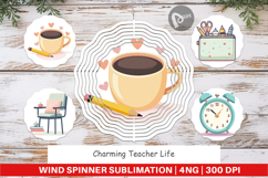 Wind Spinner Teacher Life Charm Product Image 1