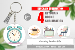 Keychain Teacher Life Charm Product Image 1
