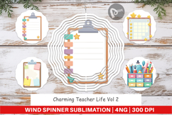 Wind Spinner Teacher Life Charm Product Image 1