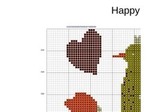 Easter bird Cross stitch pattern Digital file Spring flowers Product Image 5