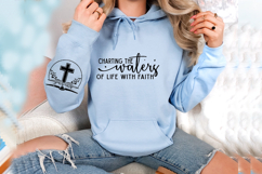Charting the waters of life with faith Sleeve SVG Design Product Image 3