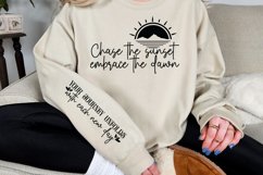 Chase the sunset embrace the dawn Sleeve SVG Product Image 3