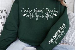 Chase your dreams catch your stars Sleeve SVG Design Product Image 3
