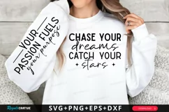 Chase Your Dreams Sleeve SVG, Motivational SVG Design Product Image 1