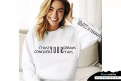 Chase Your Dreams Sleeve SVG, Motivational SVG Design Product Image 2