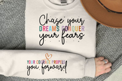 Chase your dreams conquer your fears Sleeve SVG Product Image 2