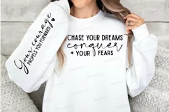 Chase Your Dreams Sleeve SVG, Motivational SVG Design Product Image 2