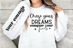 Chase Your Dreams Sleeve SVG, Motivational SVG Design Product Image 2