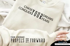 Chase Your Dreams Sleeve SVG, Motivational SVG Design Product Image 1