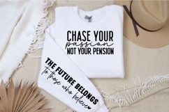 Chase your passion not your pension Sleeve SVG Design Product Image 2