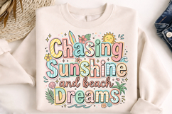 chasing sunshine png, beach dreams design, summer coastal png, beach sublimation, sunshine quote png, coastal shirt design, beach lover gift, vacation shirt png, summer beach design, seaside quote png