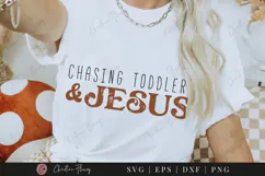 Chasing Toddlers & Jesus SVG PNG | Boho Christian PNG Product Image 6