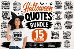 Halloween SVG Bundle Adult humor Sarcastic quotes Product Image 1