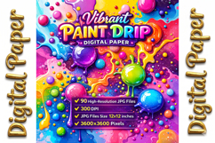 Neon Ink Splatter Textures Product Image 1