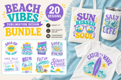 Fun Beach bundle, Retro Beach Vibes Sublimation Vacation Product Image 1