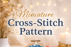 Van Gogh Starry Night Miniature Cross Stitch Art Product Image 3