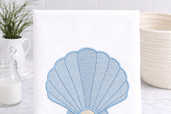 Scallop Shell Embroidery Design 4x4 Product Image 6