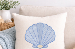 Scallop Shell Embroidery Design 4x4 Product Image 4