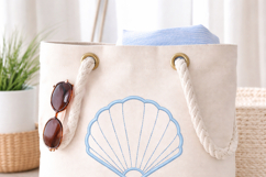 Minimal Scallop Shell Embroidery Design 4x4 Product Image 4