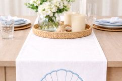 Minimal Scallop Shell Embroidery Design 4x4 Product Image 3