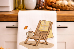 Plaid Chair Coffee Mug Embroidery Design Cozy Fall Decor Product Image 7