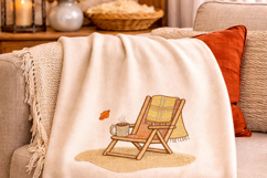 Plaid Chair Coffee Mug Embroidery Design Cozy Fall Decor Product Image 5