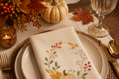 Pumpkin Wreath Embroidery Design Fall Leaves Product Image 5