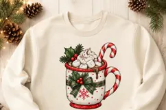Whimsical Christmas Clipart PNG Reindeer, Polar Bear Sublima Product Image 5
