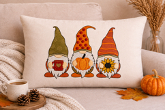 Fall Gnomes Embroidery Design Pumpkin Sunflower Product Image 1