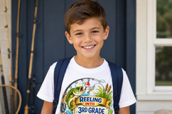 Reeling Into 3rd Grade PNG, Back to School Sublimation Product Image 3