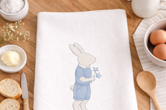 Chinoiserie Male Bunny with flowers Product Image 3