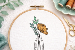 Floral Embroidery Bundle 4x4 Hoop | Botanical Wildflowers Product Image 2