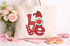 Valentine LOVE Gnome Embroidery Design | Heart Gnome Product Image 1