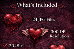 Gothic Love Digital Paper Pack Product Image 6