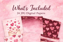 Romantic Hearts &amp; Roses Backgrounds Product Image 7