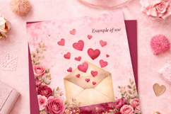 Romantic Hearts &amp; Roses Backgrounds Product Image 6