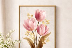 Luxury Pink &amp; Gold Easter Illustrations Product Image 6