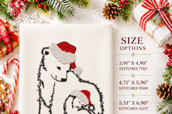 Polar Bear Christmas Embroidery Design Product Image 2