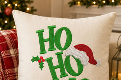 HO HO HO Santa, Christmas Machine Embroidery Design Product Image 5