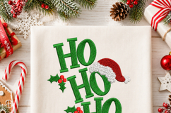 HO HO HO Santa, Christmas Machine Embroidery Design Product Image 6