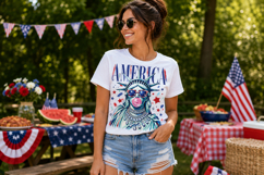 Messy Liberty PNG Clipart 2 Product Image 6